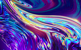 炫彩流体酸性艺术背景