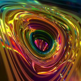 炫彩流体酸性艺术背景