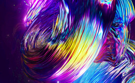 炫彩流体酸性艺术背景