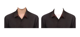 女人深色黑色衬衫衣服素材psd