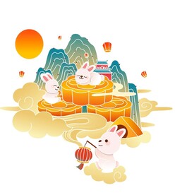 中秋玉兔