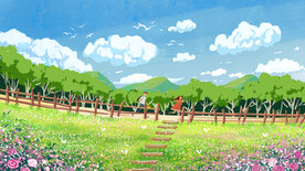 小清新简约创意海报图片