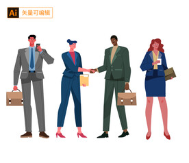 商业人士插画