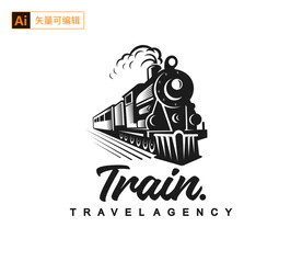 复古火车头图标