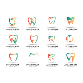口腔牙齿logo设计图片