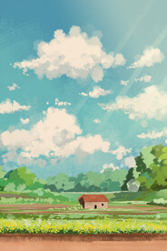  小清新简约创意海报图片