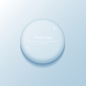圆形透明水滴矢量EPS素材