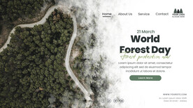 森林大自然环保海报PSD素材