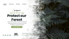 森林大自然环保海报PSD素材