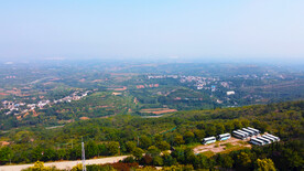 航拍山顶航拍山坡