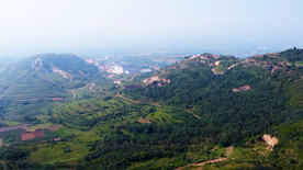 航拍山顶航拍山坡