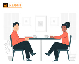 开会约会的人