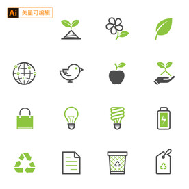 环保主题图标