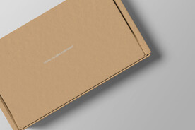 瓦楞纸飞机盒纸盒PSD样机