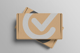 瓦楞纸飞机盒纸盒PSD样机