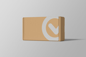 瓦楞纸飞机盒纸盒PSD样机