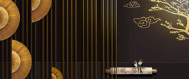  国风banner展板