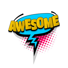 漫画文字效果气泡波普风格对话框