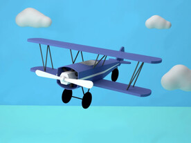 C4D模型玩具飞机