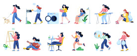 互联网扁平插画