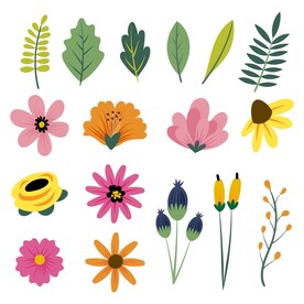 卡通花