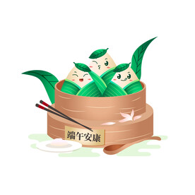 手绘粽子