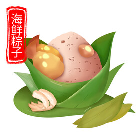 手绘粽子