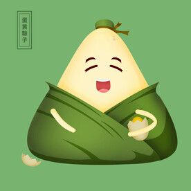 手绘粽子 