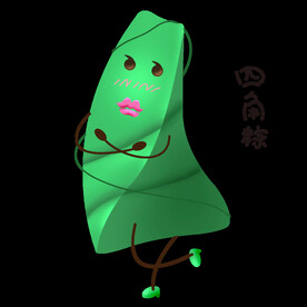 手绘粽子