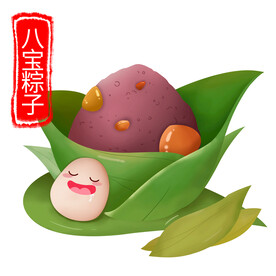 手绘粽子