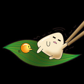 手绘粽子