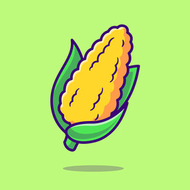 玉米矢量插画