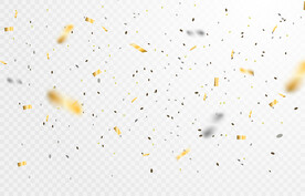 金色飞舞闪光彩带矢量AI素材