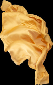 免扣金色绸缎飘带透明PNG素材