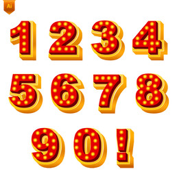 大乐透抽奖数字字体
