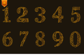 罗马数字艺术字