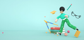 3d卡通c4d动感人物