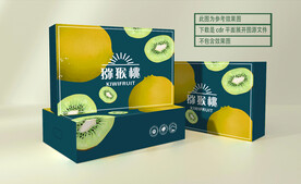 新 猕猴桃 卡通平面展开文件