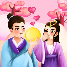 送月亮