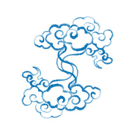 水墨云纹元素