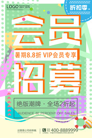 会员招募海报