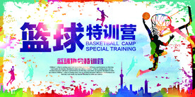 篮球赛特训营展板设计