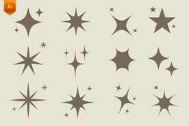 星星星芒图标