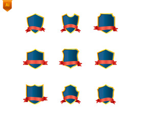 盾牌丝带图标