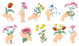 卡通花