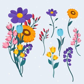 卡通花