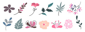 卡通花