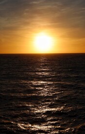 夕阳海岸