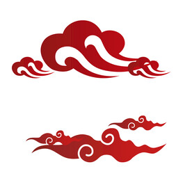 卡通装饰浮云元素