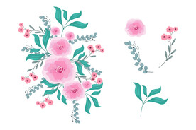 卡通花
